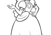Princess Peach Coloring Pages Princess Peach Coloring Pages