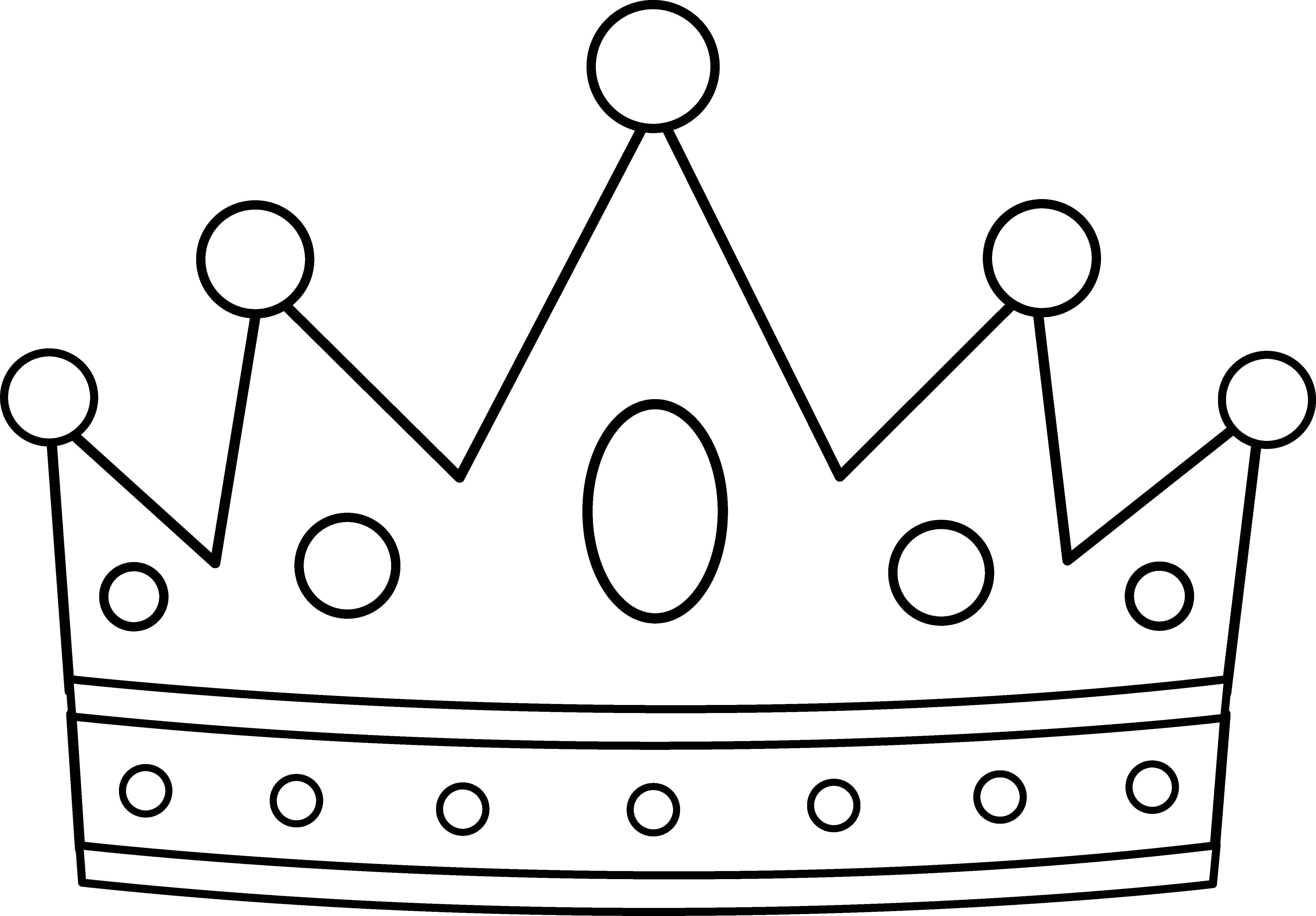 Princess with Crown Coloring Page Wallpaper