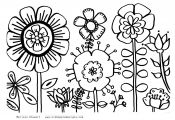 Printable Coloring Pages Flowers and butterflies Printable Coloring Pages Flowers and butterflies