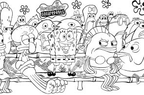 Printable Coloring Pages Of Spongebob Characters Printable Coloring Pages Of Spongebob Characters