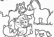 Printable Farm Animals Coloring Pages Printable Farm Animals Coloring Pages