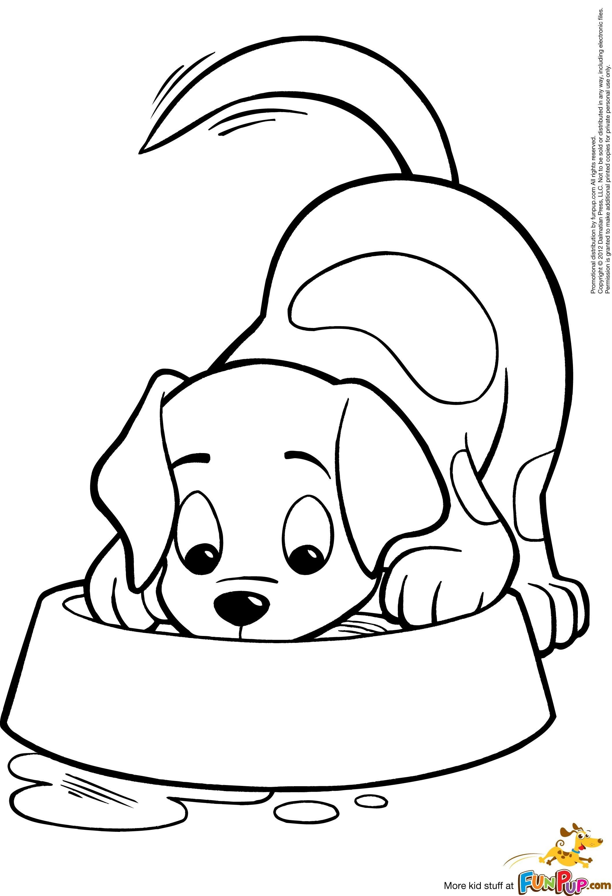 Puppies Coloring Pages to Print Wallpaper
