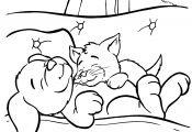 Puppy and Kitty Coloring Pages Puppy and Kitty Coloring Pages