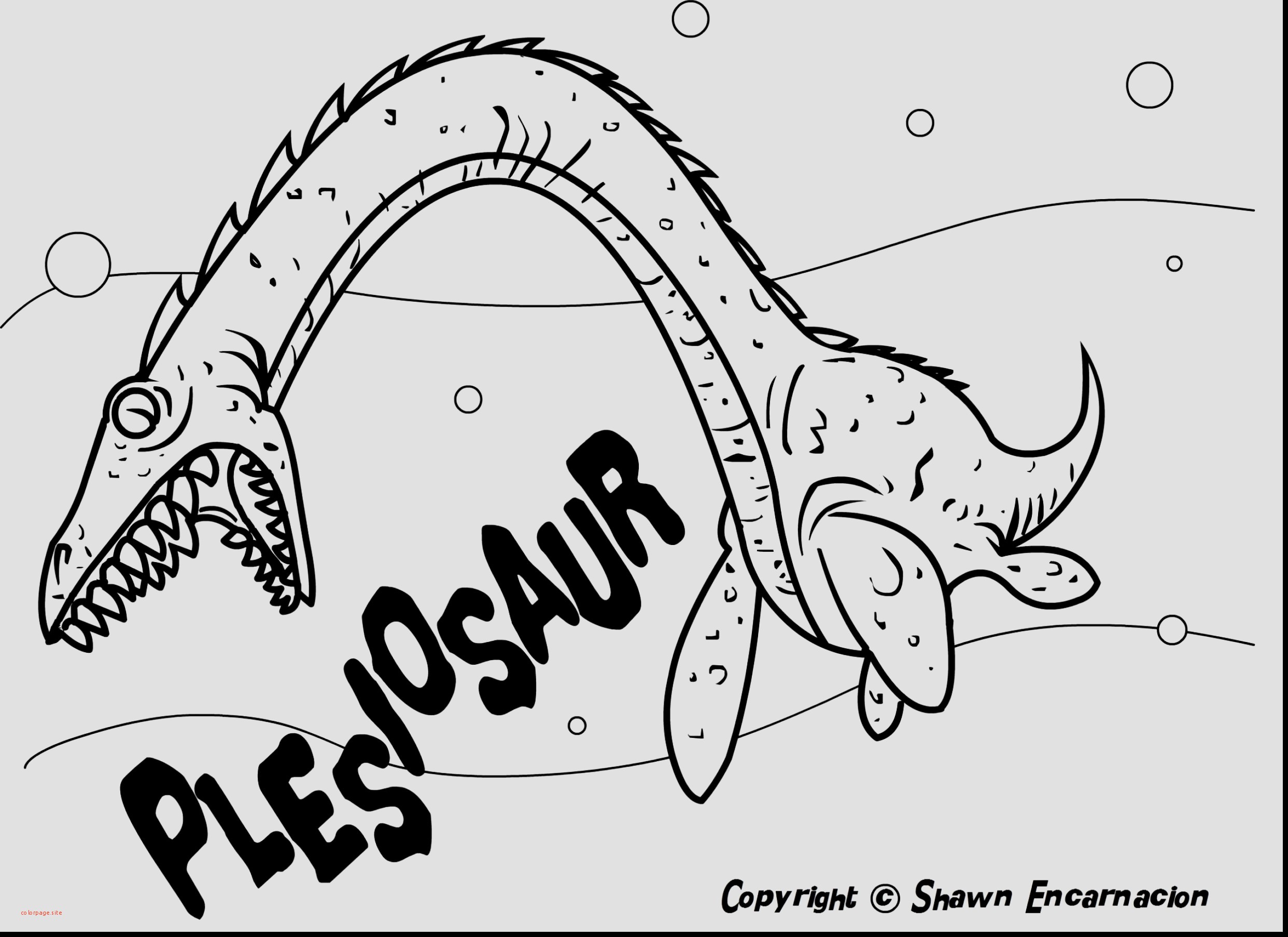 Sea Dinosaurs Coloring Pages
