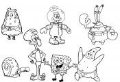 Spongebob and Squidward Coloring Pages Spongebob and Squidward Coloring Pages