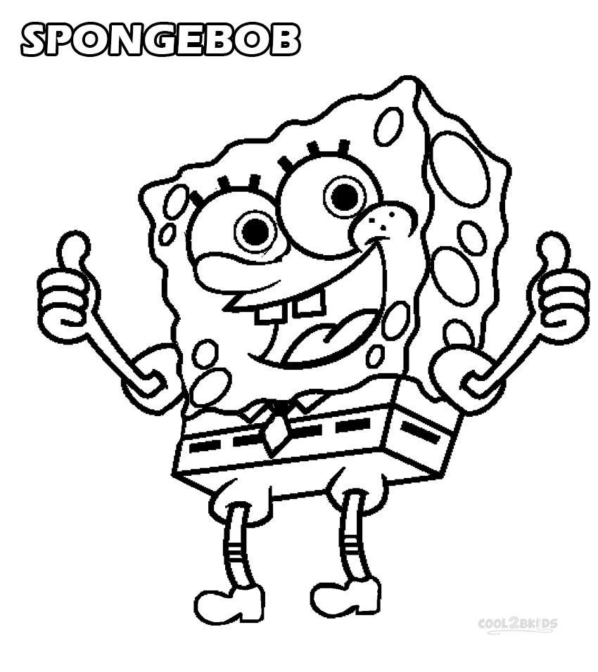 Spongebob Coloring Pages Nick Jr