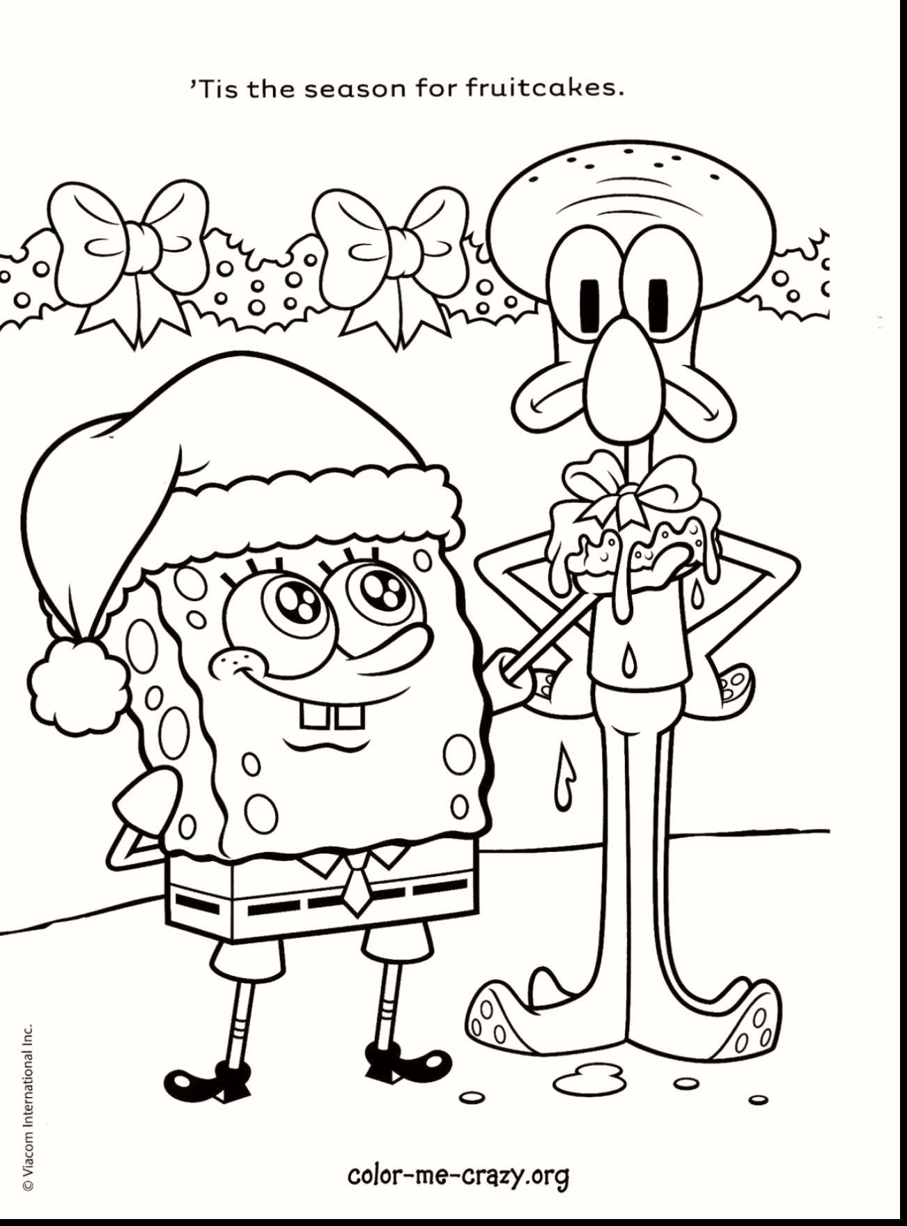 Spongebob Holiday Coloring Pages Wallpaper