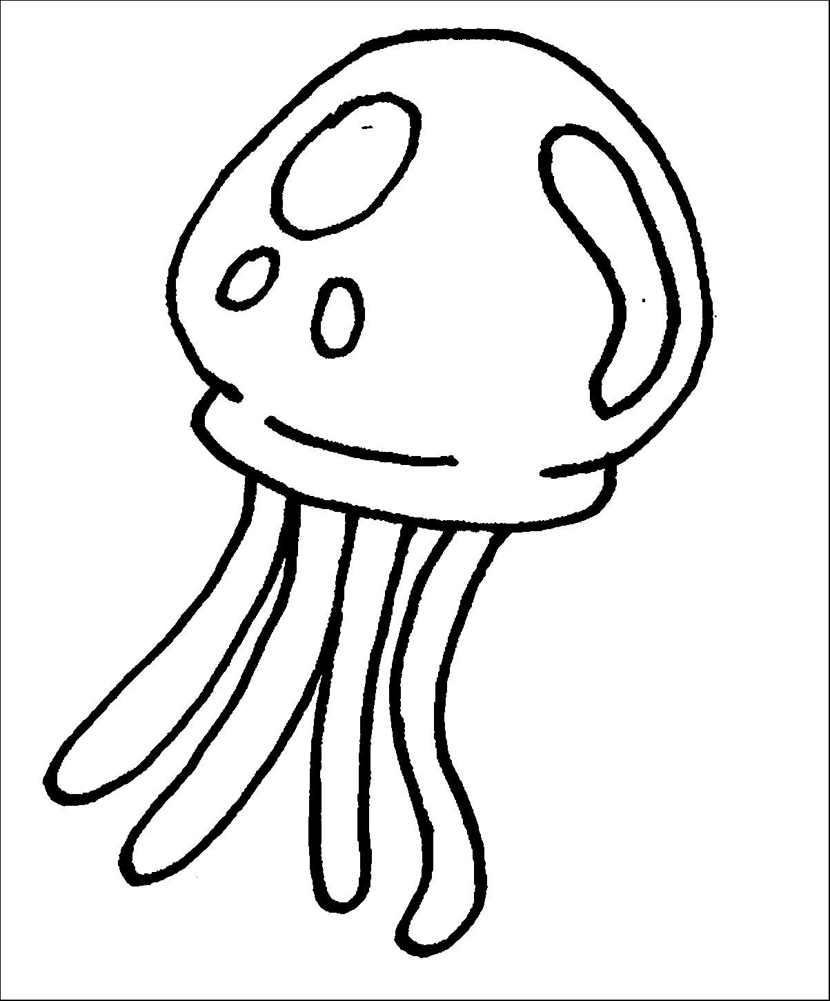 Spongebob Jellyfish Coloring Pages Wallpaper