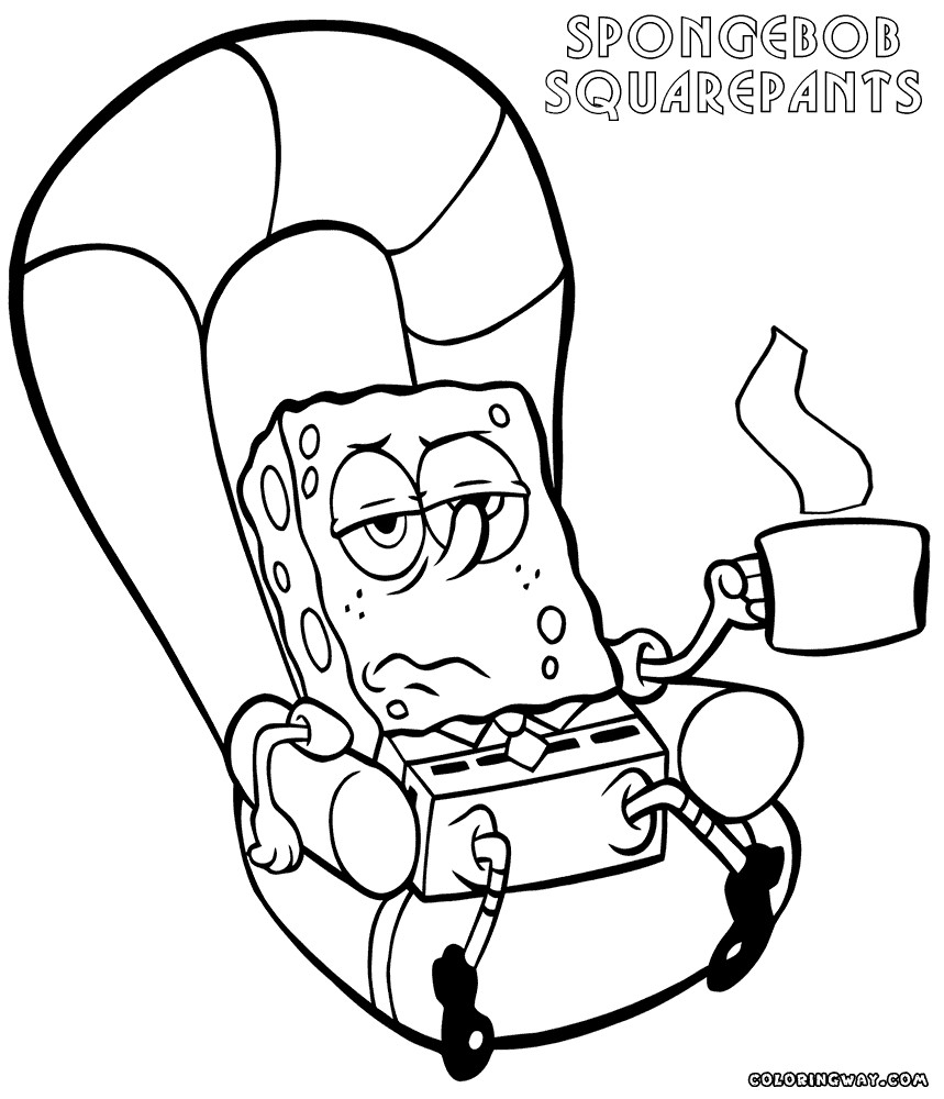Spongebob Ripped Pants Coloring Pages