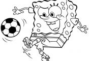 Spongebob soccer Coloring Pages Spongebob soccer Coloring Pages