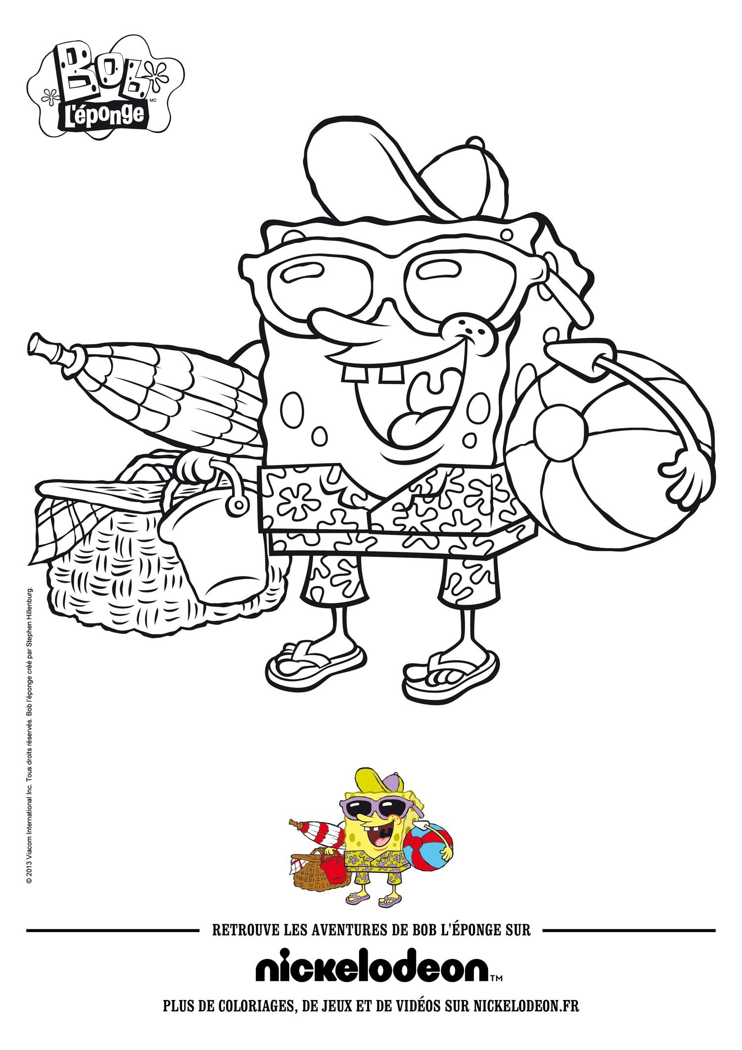 Spongebob Squarepants Coloring Pages Hellokids Wallpaper