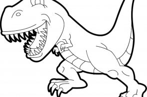 T-Rex Coloring Pages for Kids Printable