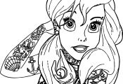 Tattooed Disney Princess Coloring Pages Tattooed Disney Princess Coloring Pages