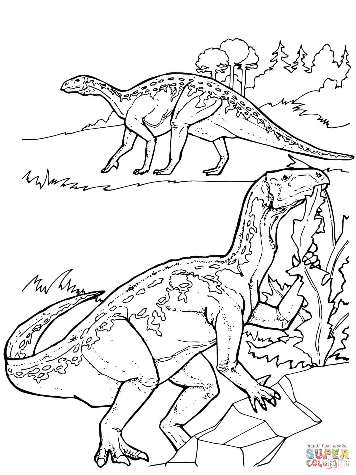 Triassic Dinosaurs Coloring Pages Wallpaper