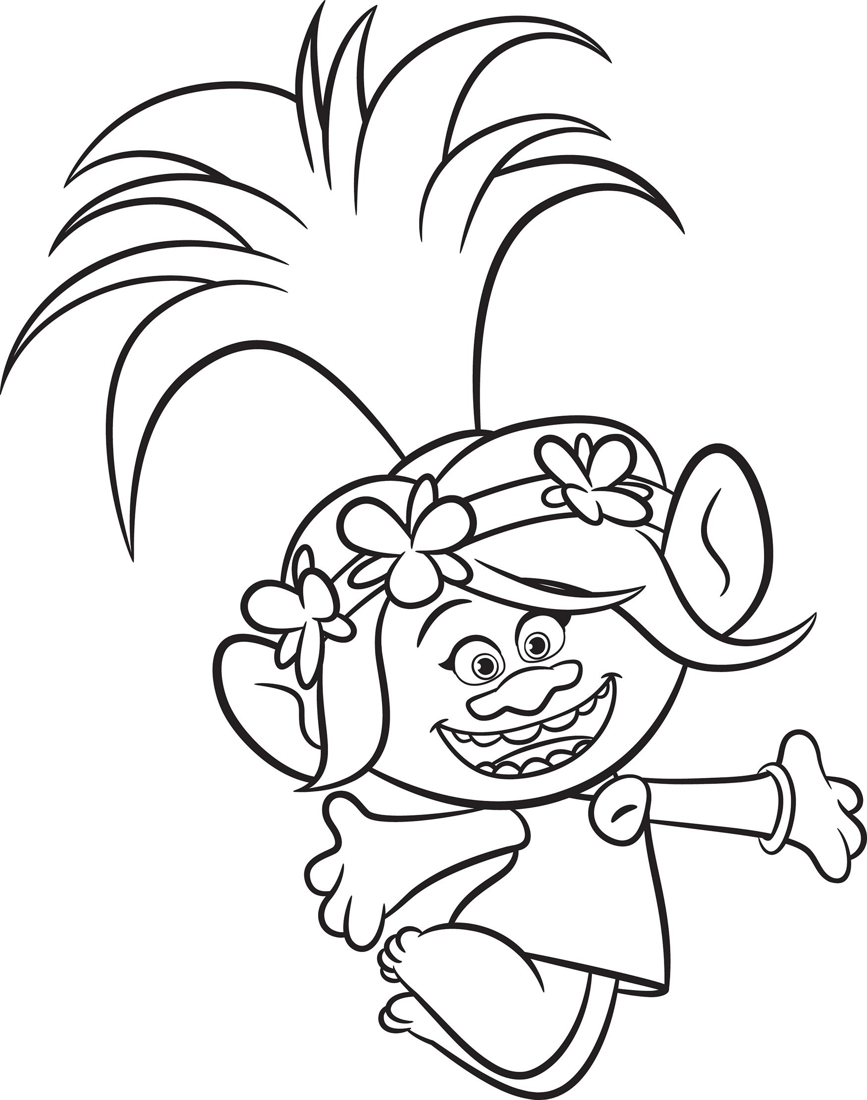 Trolls Coloring Pages Dreamworks Wallpaper