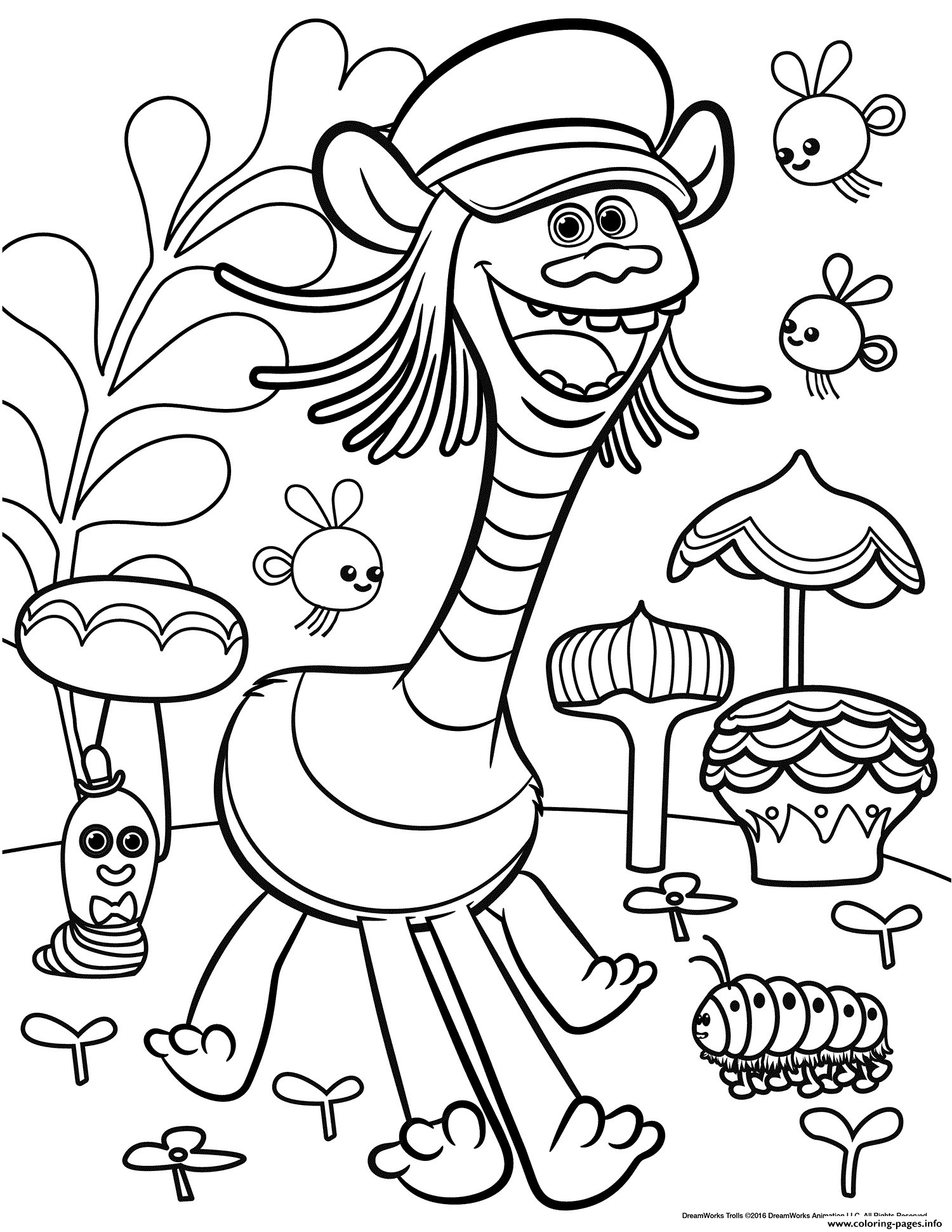 Trolls Coloring Pages Luxury Print Trolls Movie Color Troll Coloring Pages