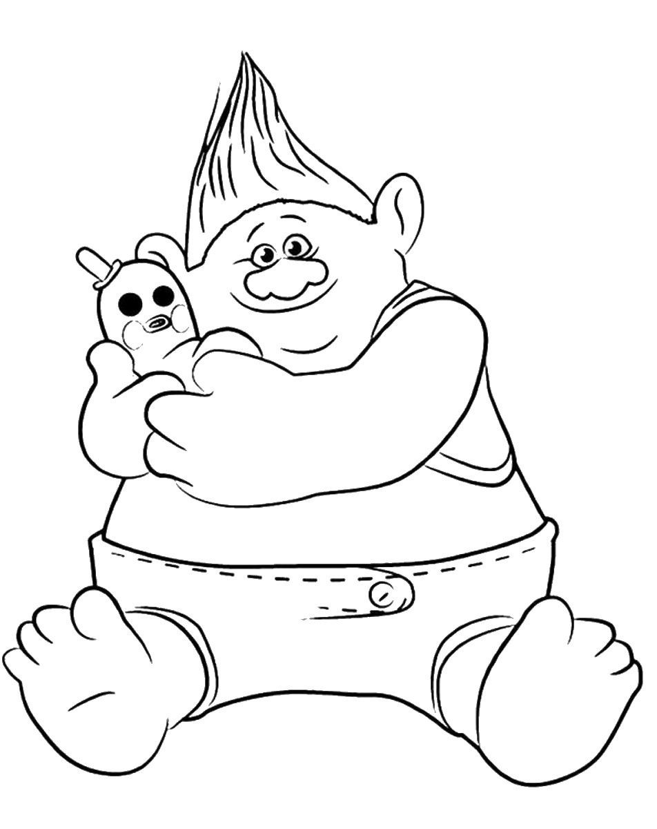 Trolls Colouring Pages Uk