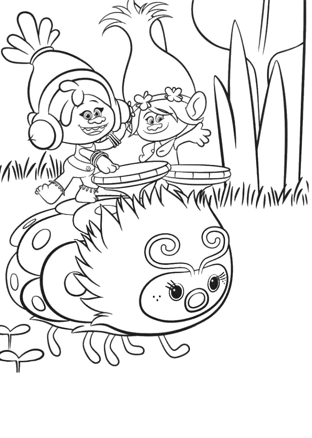 Trolls Holiday Coloring Pages Wallpaper