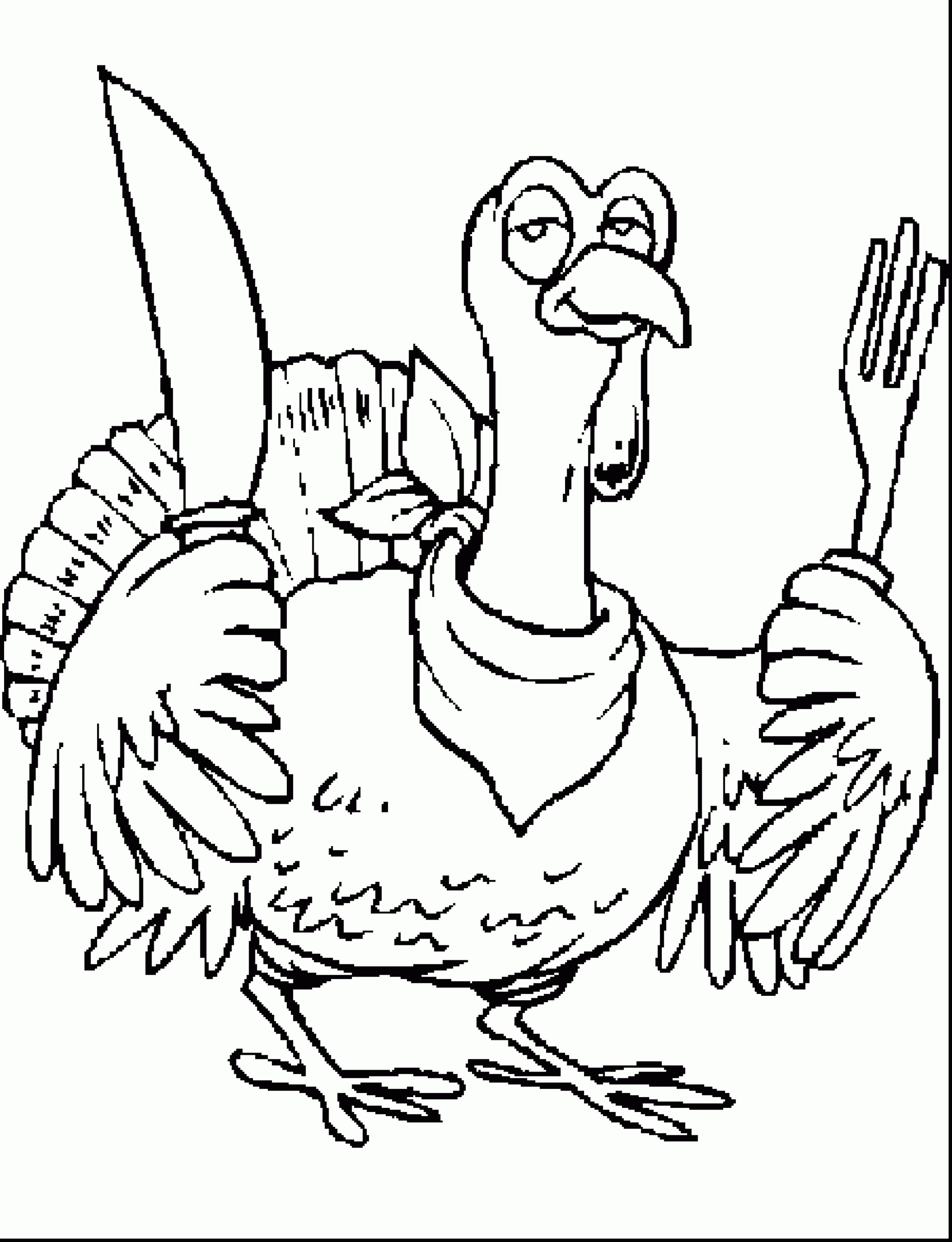 Turkey and Pilgrim Coloring Pages