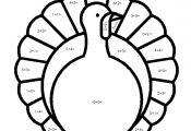 Turkey Math Coloring Pages Turkey Math Coloring Pages