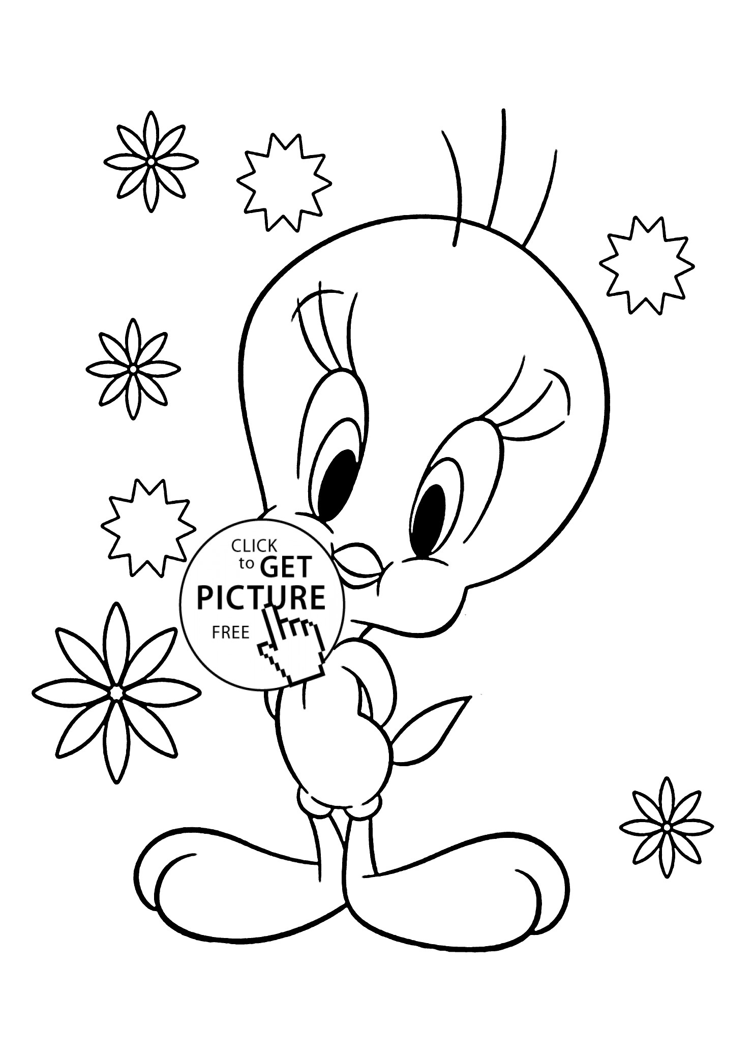 Tweety Bird Coloring Pages Wallpaper