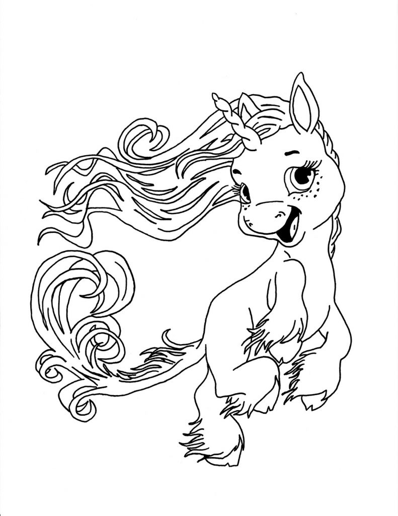 Unicorn and Fairy Coloring Pages | BubaKids.com