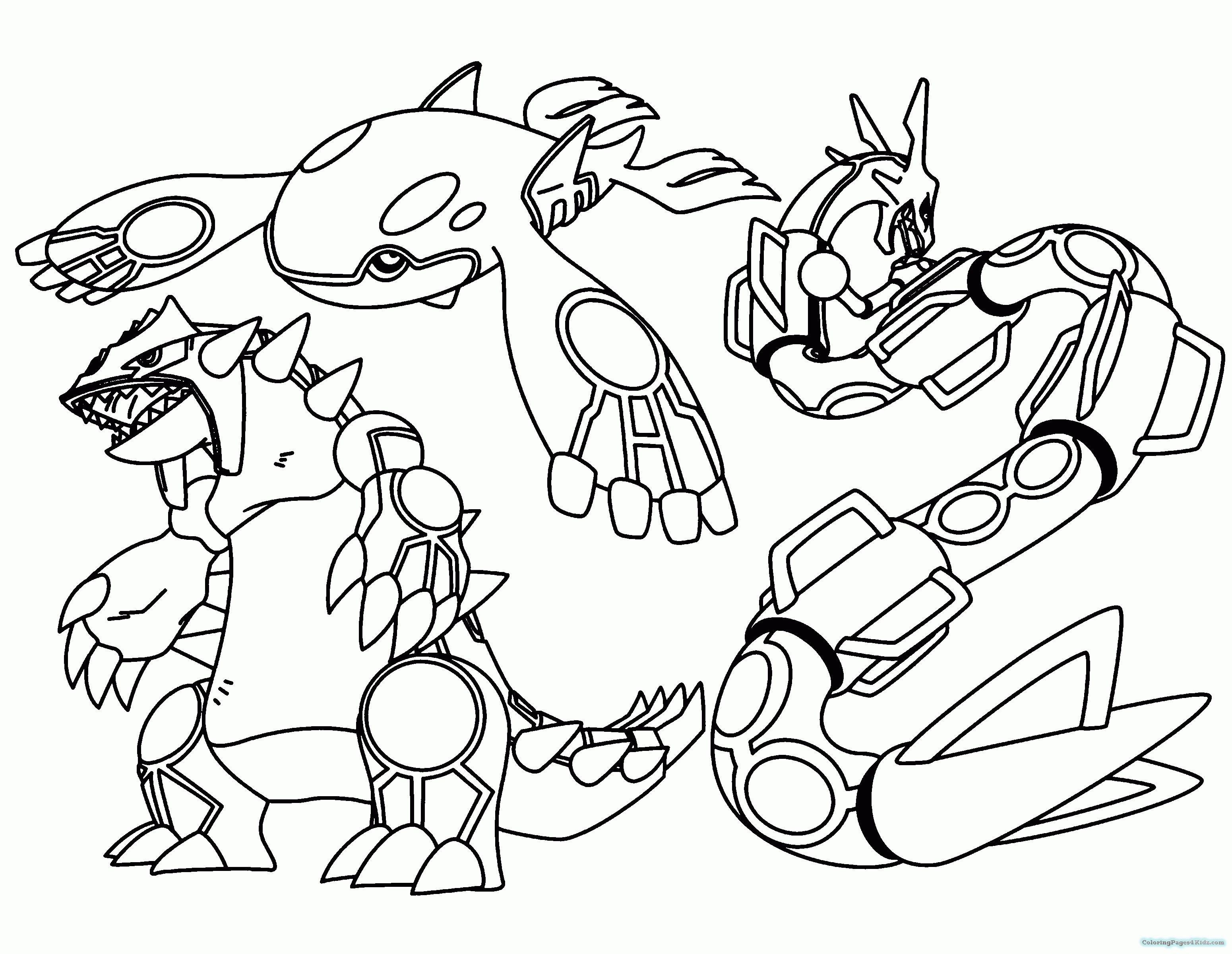 Unknown Pokemon Coloring Page