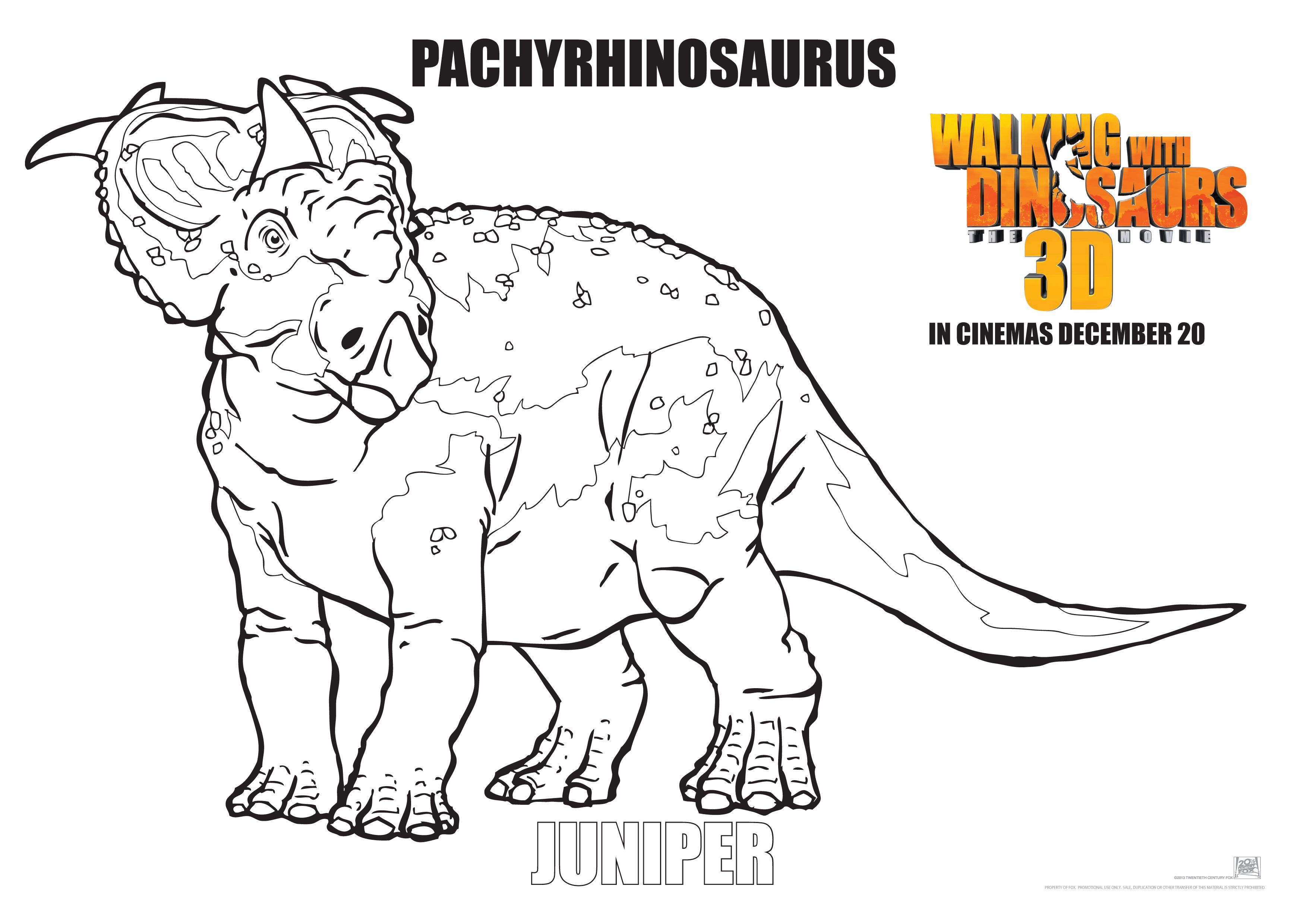 Walking with Dinosaurs Coloring Pages