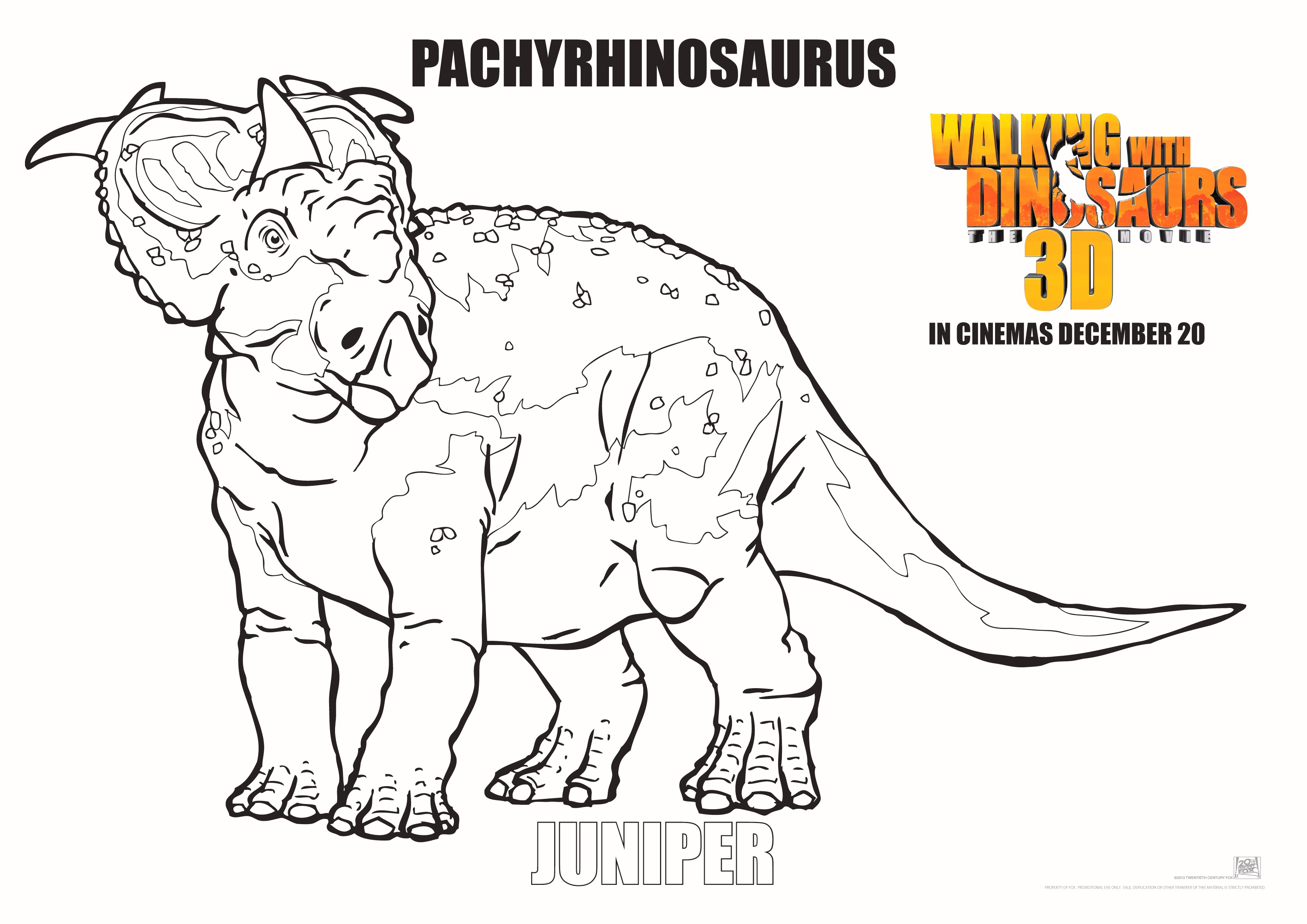 Walking with Dinosaurs Movie Coloring Pages Wallpaper