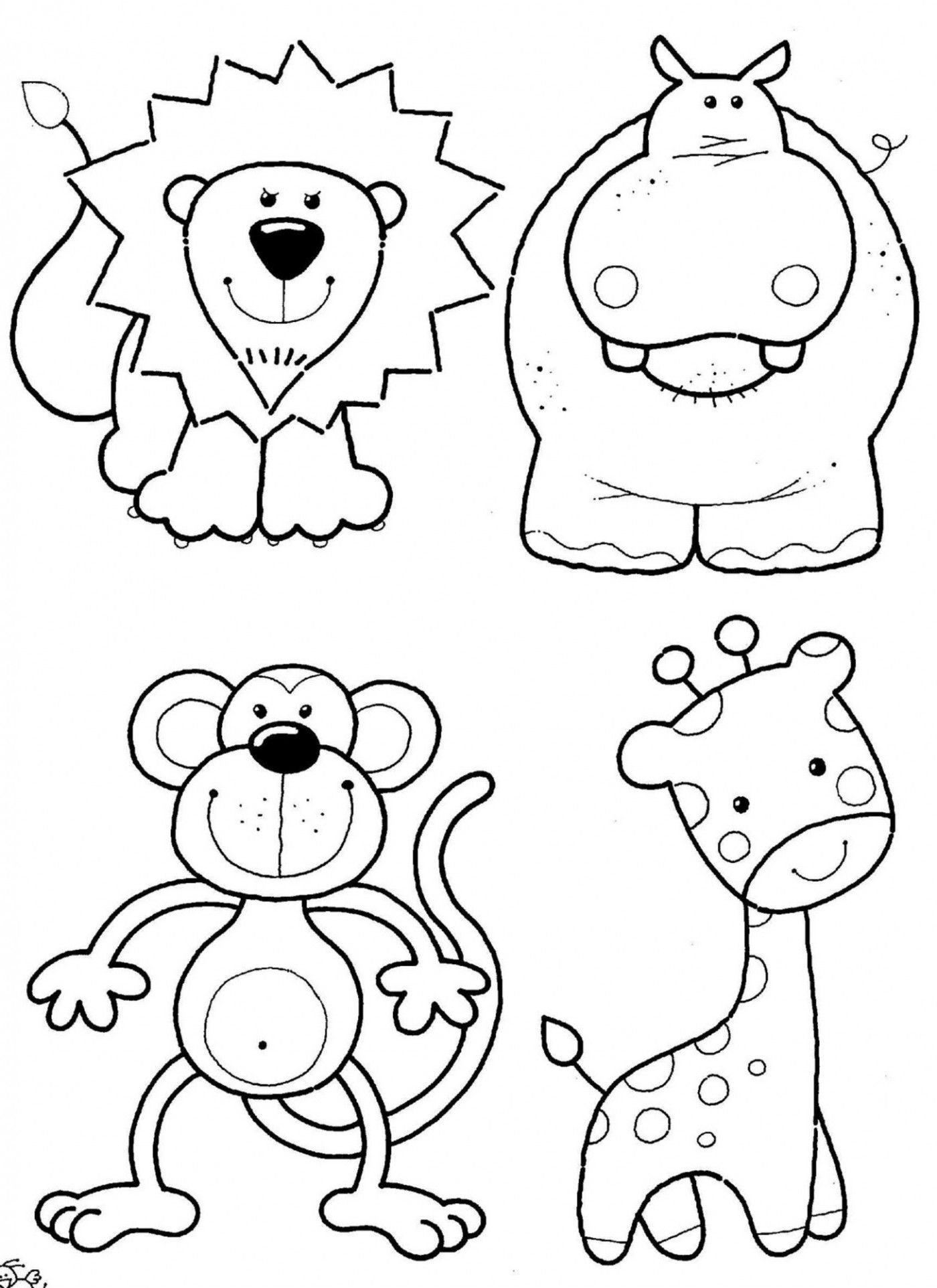Wild Animals for Coloring Wallpaper