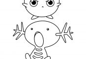 Wooper Pokemon Coloring Page Wooper Pokemon Coloring Page