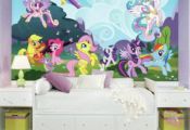 72 in. x 126 in. My Little Pony Ponyville XL Chair Rail Prepasted Wall Mural (7-...