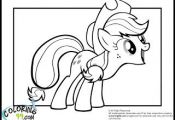 Apple Jack; My Little Pony Applejack Coloring Pages