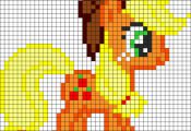 Applejack My Little Pony Perler Bead Pattern / Bead Sprite