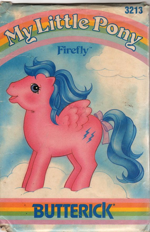 Butterick 3213 1980s  My Little Pony Pattern FIREFLY by mbchills  1980s, Butteri… Wallpaper