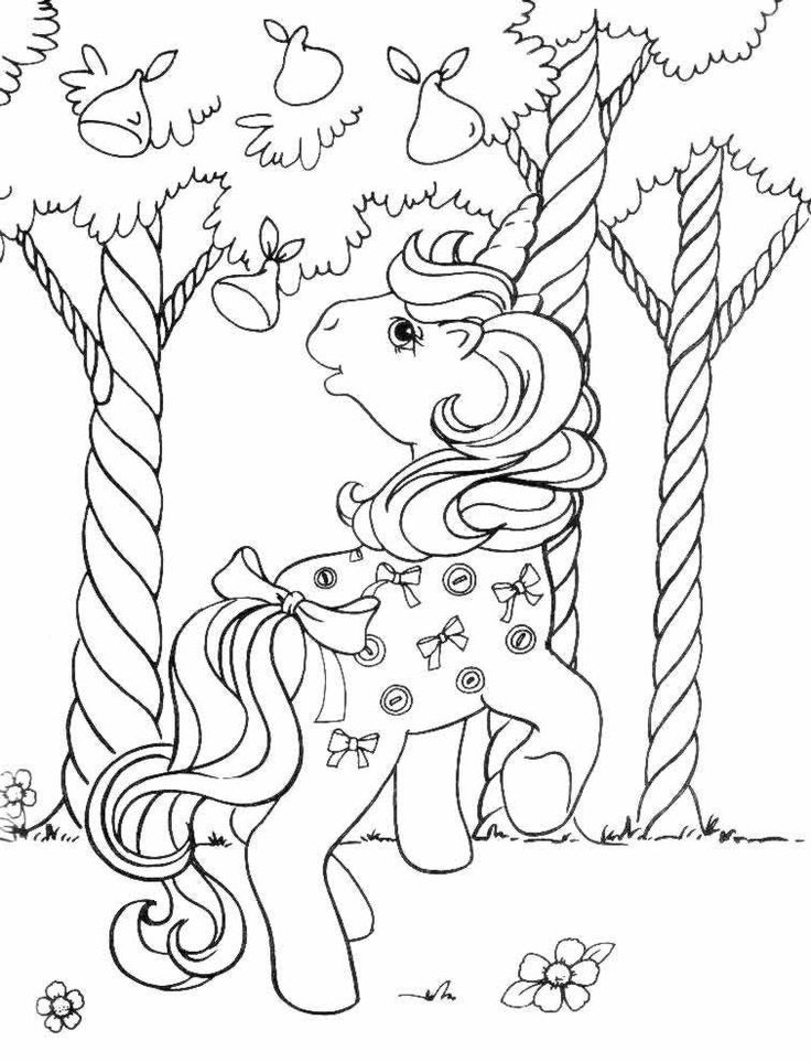 Classic My Little Pony Coloring Pages FREE Wallpaper