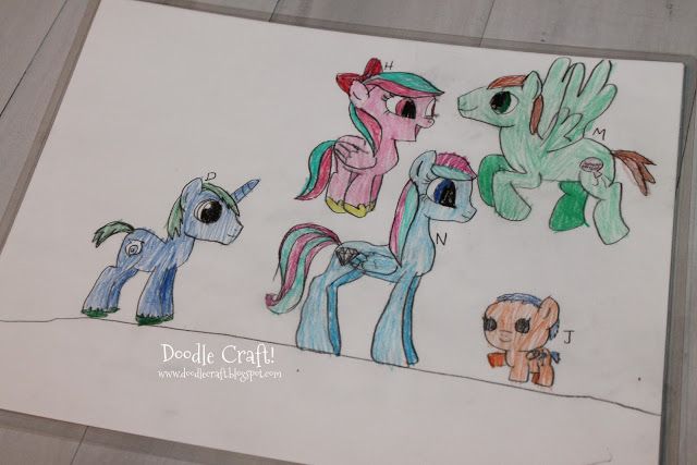Design and color your own My Little Pony.  Great idea for MLP party craft!
