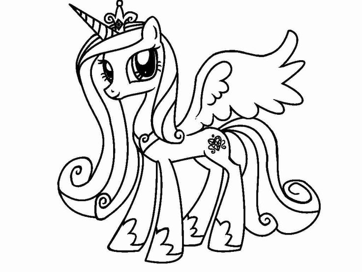 Drawn My Little Pony Princess Pencil And In Color Entrancing Luna Coloring Page Wallpaper
