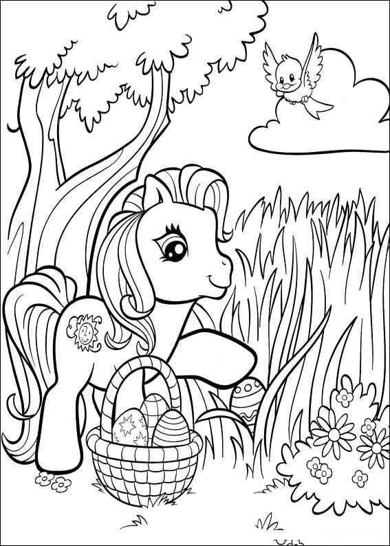 EASTER My Little Pony COLORING PAGE plus even more free printable pages