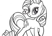 Free Online My Little Pony - Rarity Colouring Page