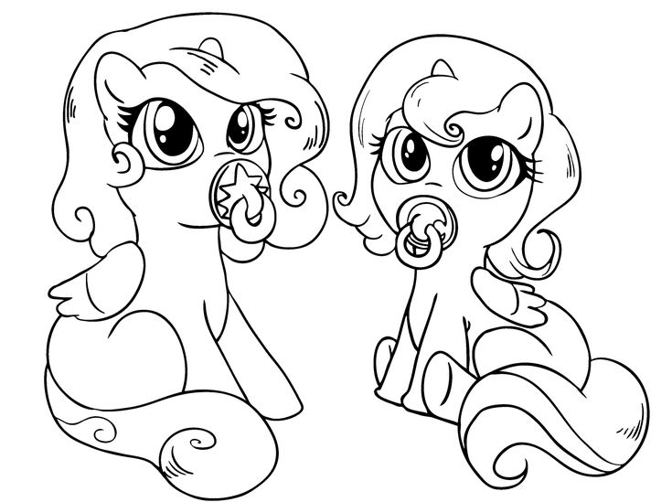 Free coloring pages of baby my little pony Wallpaper
