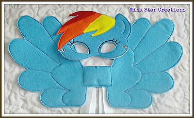 Handmade Mask and Large Wings Set – Rainbow Dash – My Little Pony