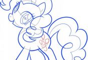 How To Draw Mlp | Step 8. How to Draw Pinkie Pie, My Little Pony, Pinkie Pie