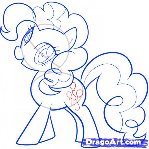 How To Draw Mlp | Step 8. How to Draw Pinkie Pie, My Little Pony, Pinkie Pie Wallpaper