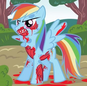 How to Draw Zombie Rainbow Dash, Zombie Rainbow Dash, My Little Pony, Step by St…