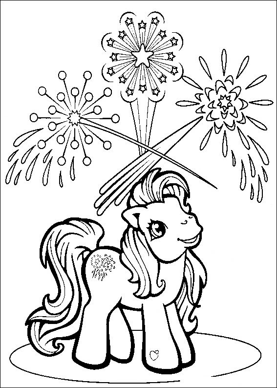 Image detail for -coloring page with my little pony and fireworks coloring page Wallpaper