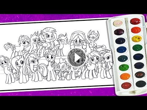 MLP coloring pages for kids My little pony colouring activity videos#kids#fun#ac…