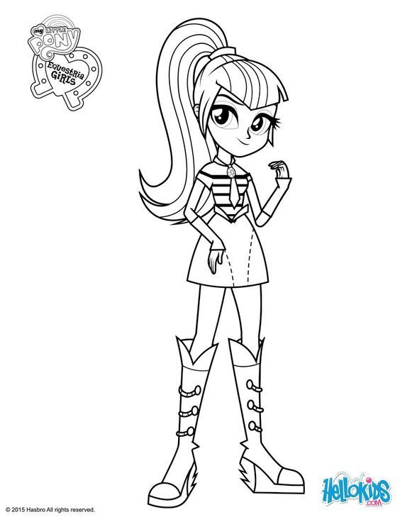 MY LITTLE PONY coloring pages – Sonata Dusk Wallpaper