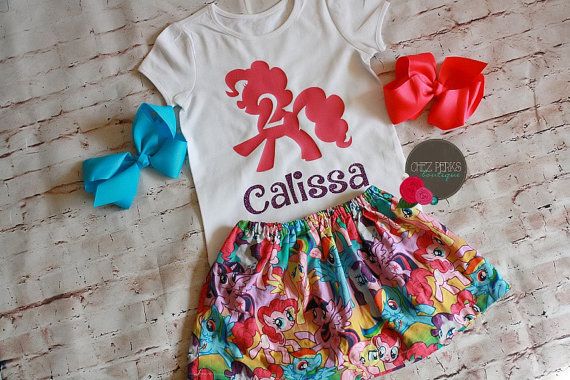 My-Little-Pony-Birthday-Outfit-My-Little-Pony-skirt-My-Little-Pony-Personalize My Little Pony Birthday Outfit, My Little Pony skirt, My Little Pony Personalize... Cartoon 