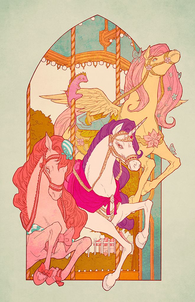 My Little Pony – Carousel Nouveau by iamacoyfish.devia… on @deviantART Wallpaper